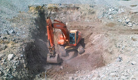 Excavación selectiva de suelos contaminados